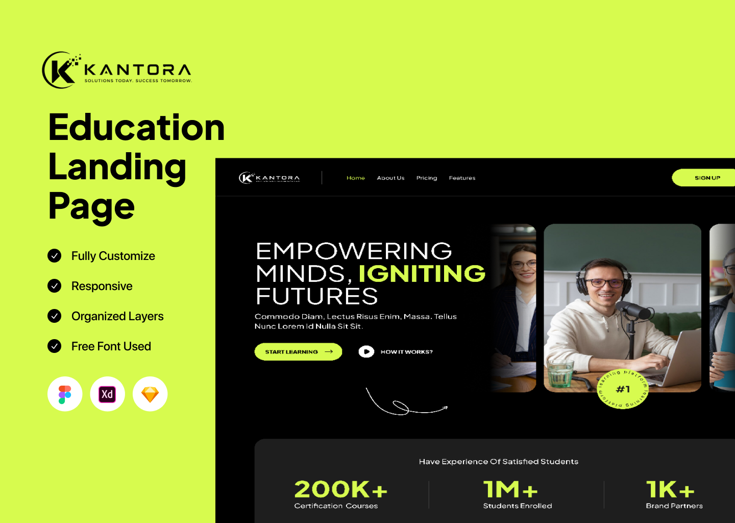 Education Landing Page